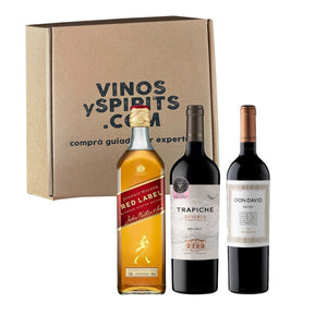 Combo Estuche JW Red + Trapiche Reserva + Don David